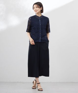 J.PRESS LADIES 【WEB限定カラーあり・洗える】FINE SLEEVELESS ニット タンクトップ ブラック系