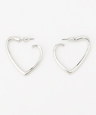 23区 【WEB限定】ハートピアス シルバー系