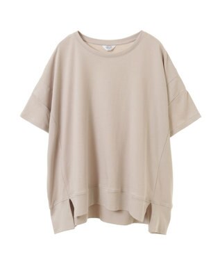 AMERICAN HOLIC 接触冷感裾切り替えカットプルオーバー Gray Beige