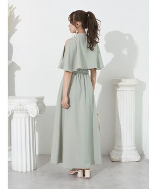 earth music&ecology ＳＥＴ２点ケープ＋キャミワンピース Black