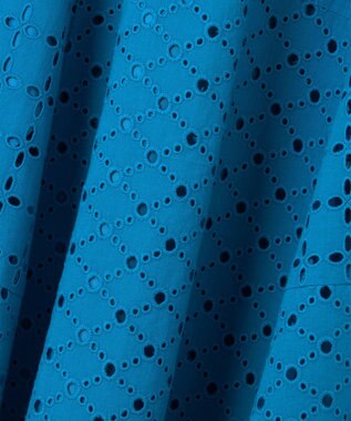 組曲 【洗える】パッチワークレース スカート ブルー系