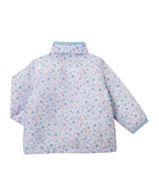 MIKI HOUSE HOT BISCUITS 【80-120cm】 総柄 はっ水 ウインドブレーカー サックス