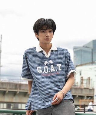 WEGO 【ユニセックス着用ITEM】チェックゲームシャツ ブルーチェック1