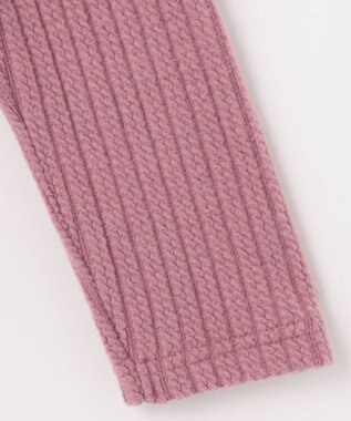 ANY KIDS 表起毛 レースアップ チュニック ピンク