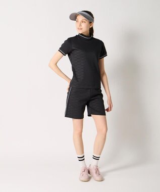 FILA GOLF／marie claire 【Marie claire sports】ライトダンボールニットショートパンツ ブラック