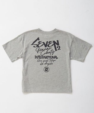 OP／FILA 【SEVEN2】バックプリントデザイン半袖Tシャツ 杢グレー