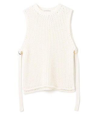 BEIGE， 【S-size】MALLOW / ニットベスト Ecru