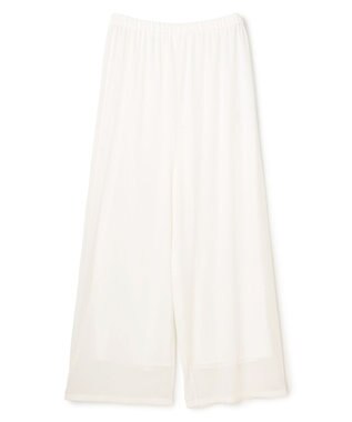 uncrave トリコットシフォン ギャザーパンツ オフ