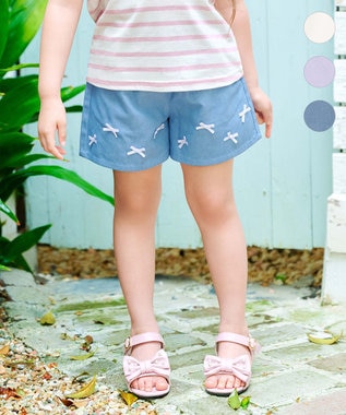 ひんやりクール リボンショートパンツ