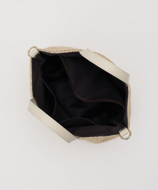 russet スリム2WAYトートバッグ <ナイロンラフィア>(CE-1717-WEB) Ivory