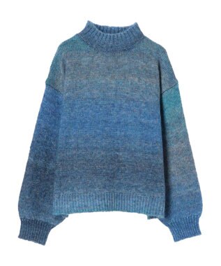 Green Parks グラデーションニットプルオーバー Blue