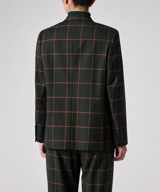 Paul Smith ウィンドウペーン シングルジャケット カーキ