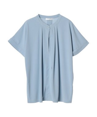 Green Parks ２ｗａｙ　フレンチスリーブ釦付ブラウソー Sax