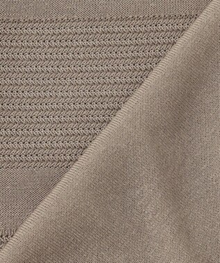 ICB 【洗える】 レースパターン ニット クリームブラウン系