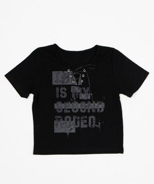 WEGO レースアップグランジロゴT ブラック