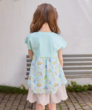 ANY KIDS 【WEB限定/すみっコぐらし】バックシャンTシャツ ライトブルー