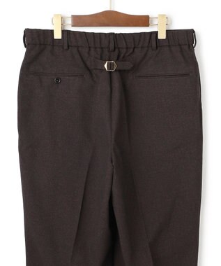 J.PRESS MEN 【J.PRESS ORIGINALS】【UNISEX】Polyester Sharkskin Piped Stem Nontuck Slacks ダークブラウン系