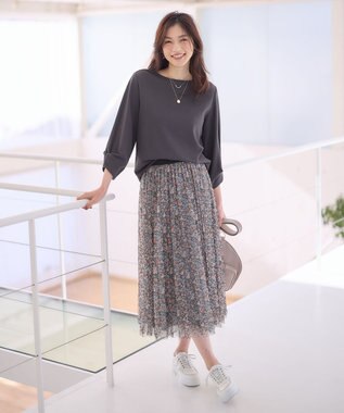 ANY L タックスリーブプルオーバー チャコール