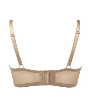 BRADELIS New York 【BRADELIS FIT  / 響きにくいシームレスタイプ】シームレスカップモールドブラ シンプルな薄手カップで軽い着け心地 モカベージュ