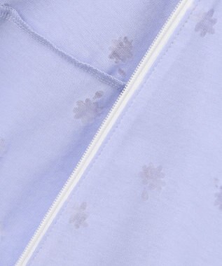 組曲 KIDS 【UVケア】【150-160cm】フラワーオパール パーカー サックスブルー系