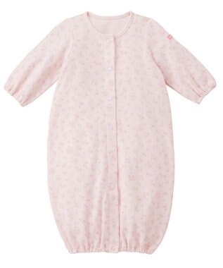 MIKI HOUSE HOT BISCUITS 出産準備セット 通年用(総柄) ピンク