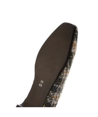 ing <ing>スクエアトゥVカットパンプス カーキキジ