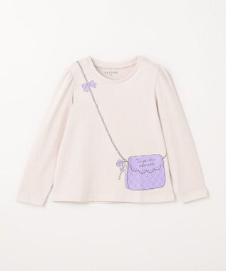 ANY KIDS 【WEB限定】7days プリント Tシャツ ミルクティ×ポシェット風