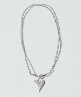 WEGO Lハートモチーフ2連ネックレス 柄1