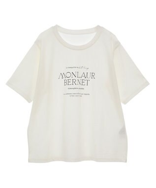 Green Parks ＢＰ　フェミニンロゴレギュラーＴシャツ Off White