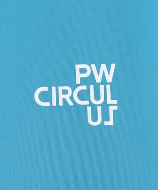 PW CIRCULUS 【吸水速乾 / UV遮蔽率99.5% UVカット / ストレッチ】【MEN】ハーフジップロングスリーブモックT ゴルフ スカイブルー系