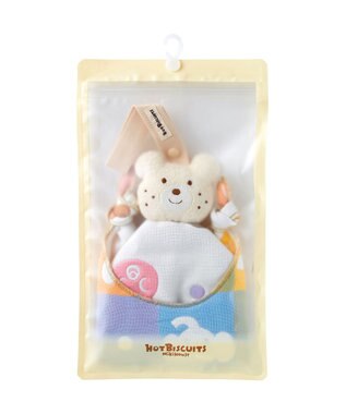 MIKI HOUSE HOT BISCUITS 6重織ガーゼ　マスコットラトル マルチカラー