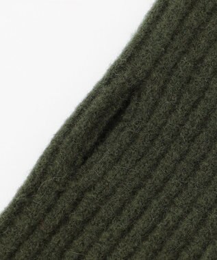 UNFILO ふわもちニット アームウォーマー カーキ