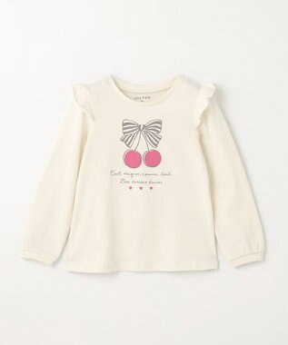 ANY KIDS 【WEB限定】7days プリント Tシャツ エクリュ×チェリー