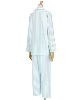 Wing パジャマ 長袖 長ズボン 綿100%(本体) 二重ガーゼ レディース EP8070 ウイング／ワコール メロン