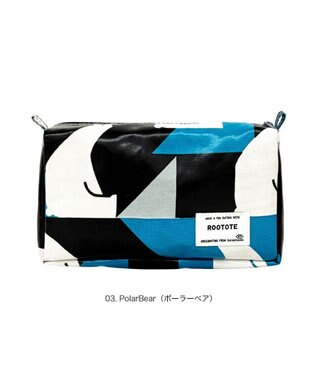 ROOTOTE 3536【ルートート】WR.ポーチ.ラミネート-X 03：ポーラーベア