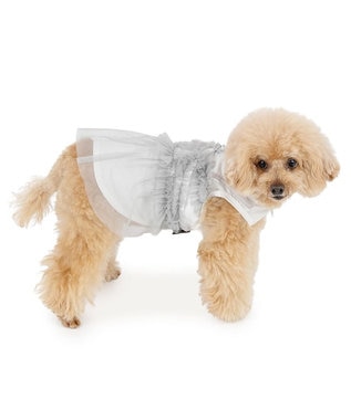 PET PARADISE ペットパラダイス チュール タンクトップ 《グレー》 小型犬 グレー