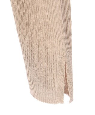 earth music&ecology シアーリブニットプルオーバー Beige