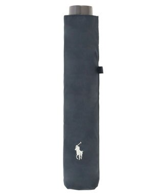 MOONBAT 【軽量/大きめ】POLO RALPH LAUREN 遮光 晴雨兼用 折りたたみ日傘 ワンポイント ポロポニー 60cm ディープブルー
