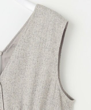 ANY SIS 【洗える】ツイーディマーメイド ジャンパースカート アイボリー