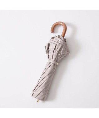 UNBILLION カシュネ cachenez / 【晴雨兼用】【日傘】 【UV カット率99.999.9％以上】PUビッグフリルトップレス折りたたみ傘 ダークベージュ