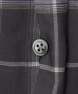 J.PRESS LADIES 【WEB限定カラーあり・洗える】SOFT SHEER チェック ロング シャツ スレートチェック系