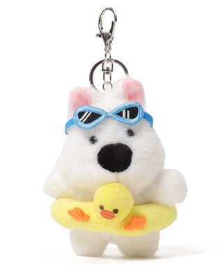 WEGO バカンスわんこぬいぐるみキーホルダー イエロー