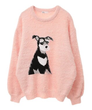 CRAFT STANDARD BOUTIQUE アニマルシャギーニットプルオーバー Light Pink