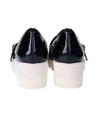 Bridget Birkin 【Round About】厚底ダブルストラップパンプス ブラックコンビ