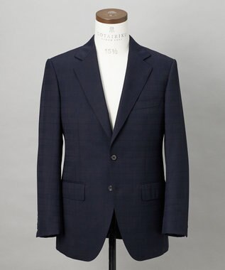 GOTAIRIKU 【山栄毛織】レトロテック 3ピーススーツ ネイビー系4