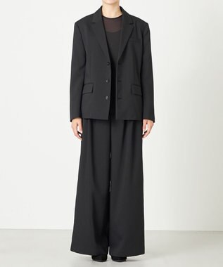 NAVE 【ReNAVE・洗える/UVカット】スパンポリエステル ジャケット ブラック系