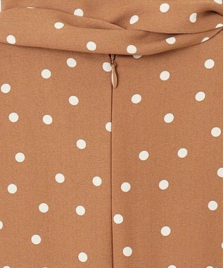 BEIGE， VIGNON / ドットブラウス Camel ×Ecru