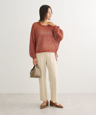 Green Parks らくスレ　ストレートパンツ Ecru