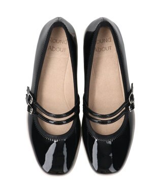 Bridget Birkin 【Round About】厚底ダブルストラップパンプス ブラックコンビ