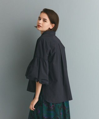 GRACE CONTINENTAL バルーンスリーブシャツ ブラック